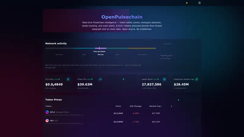 OpenPulsechain as it looked on 2026-10-19