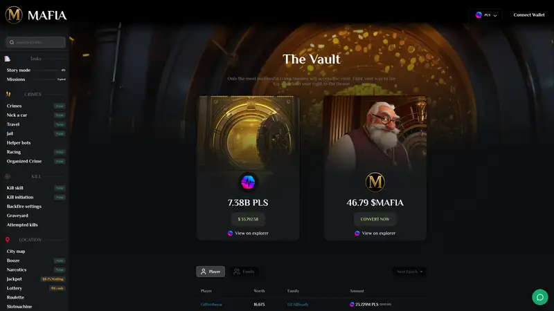 PlayMafia Vault as it looked on 2026-10-19