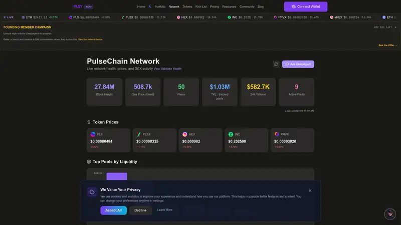 PLSY Network as it looked on 2026-10-19