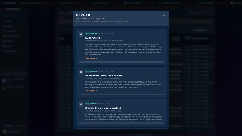 HEX Dashboard (Scan.Morbius) as it looked on 2026-10-19